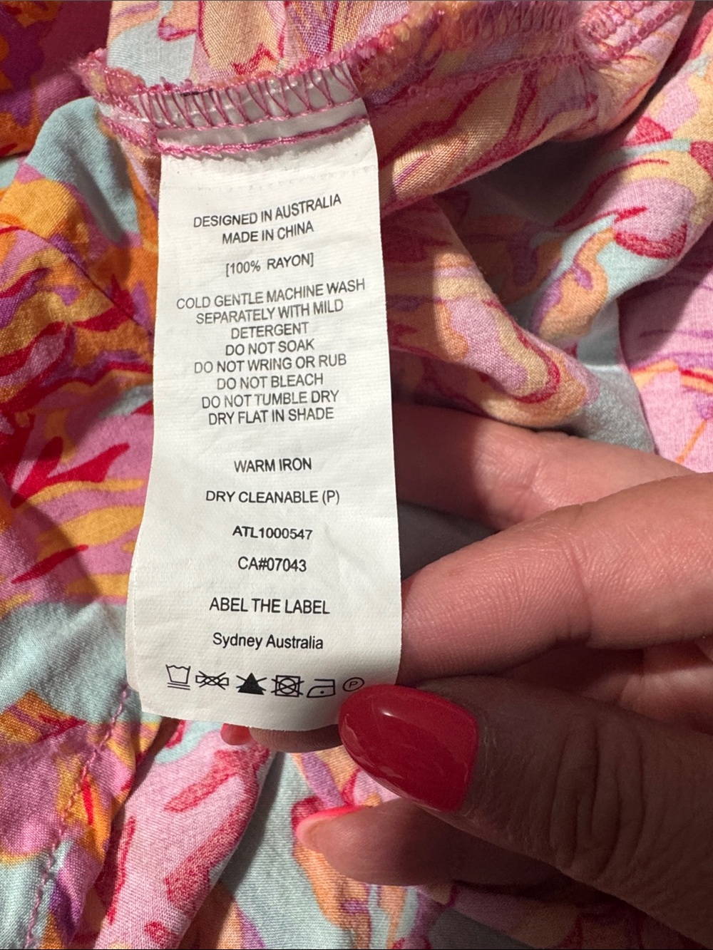 Abel The Label Floral Halter Maxi Dress Large Smocked Waist Boho Tropical Summer - Picture 6 of 10